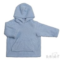 HD110-B: Blue Waffle Hoodie (6m-3y)